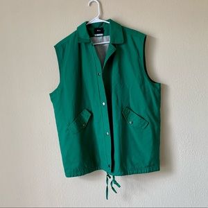 SOLD BDG Nylon Vest in Green